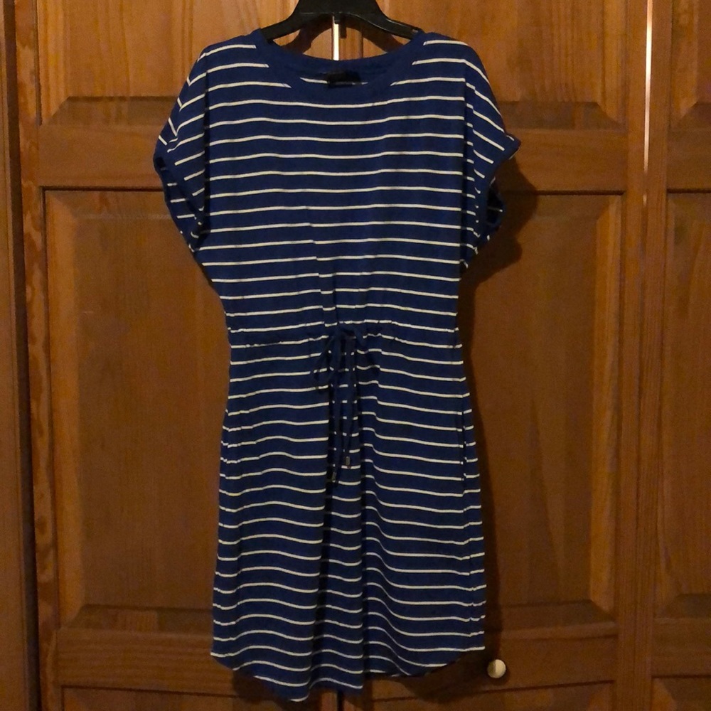 Women’s blue striped sundress size small